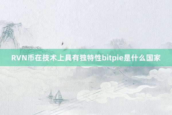 RVN币在技术上具有独特性bitpie是什么国家