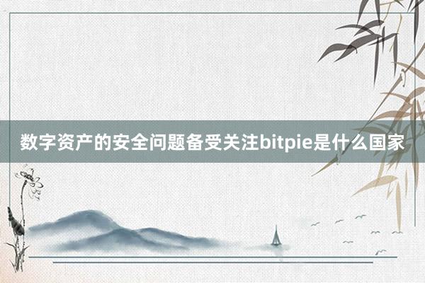 数字资产的安全问题备受关注bitpie是什么国家