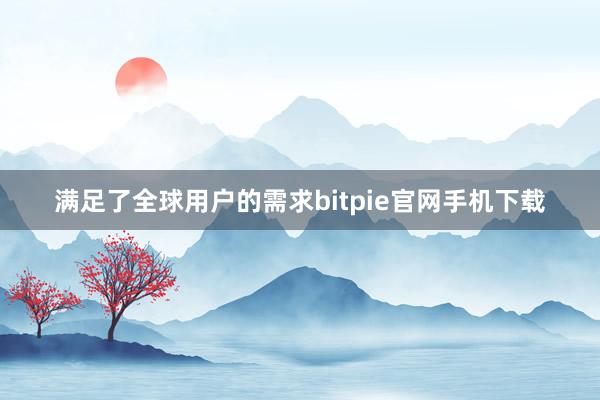 满足了全球用户的需求bitpie官网手机下载