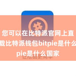 您可以在比特派官网上直接下载比特派钱包bitpie是什么国家