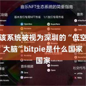 该系统被视为深圳的“低空大脑”bitpie是什么国家