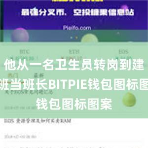 他从一名卫生员转岗到建制班当班长BITPIE钱包图标图案