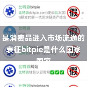 是消费品进入市场流通的表征bitpie是什么国家