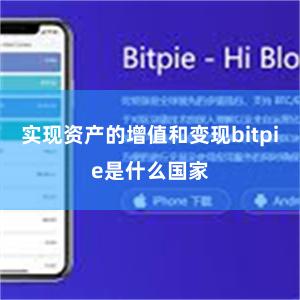 实现资产的增值和变现bitpie是什么国家