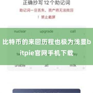 比特币的来回历程也极为浅显bitpie官网手机下载